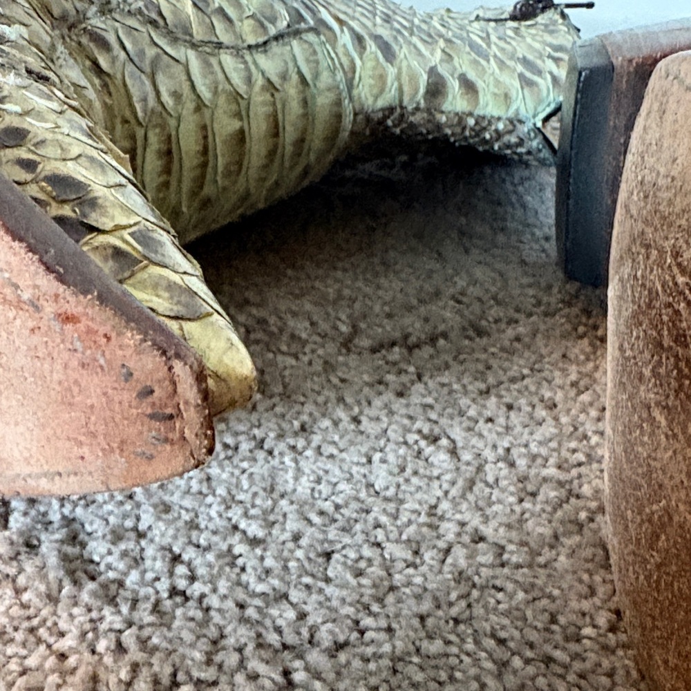 Old Gringo Snakeskin Ankle Boots in Green and Brown - Picture 9 of 12